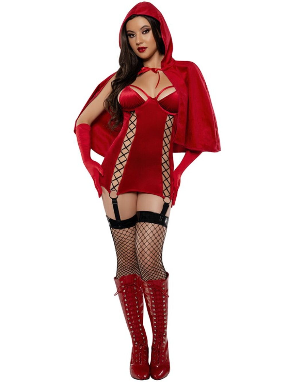 Women’s Velvet Red Riding Hood Costume
